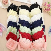 Women’s Floral Lace Push-Up Bra & Panty Set – Padded Matching Lingerie